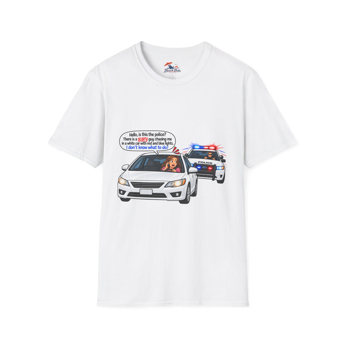 Funny Police Pull-Over Graphic Tee