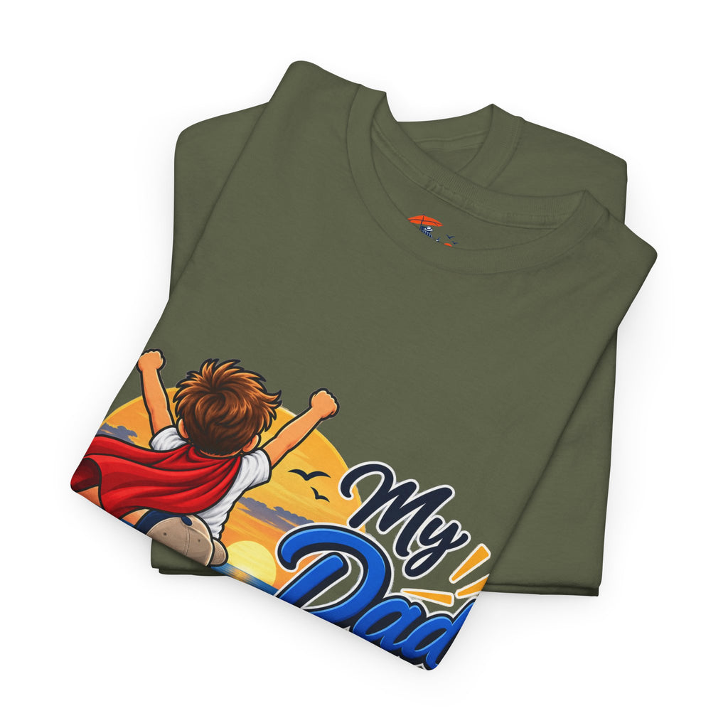 My Dad Is My Hero T-Shirt — Father & Child Superhero Tee for Father’s Day