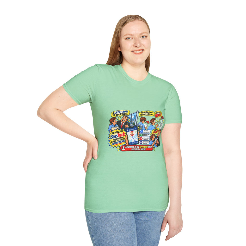 Funny Boss Tracker T-Shirt
