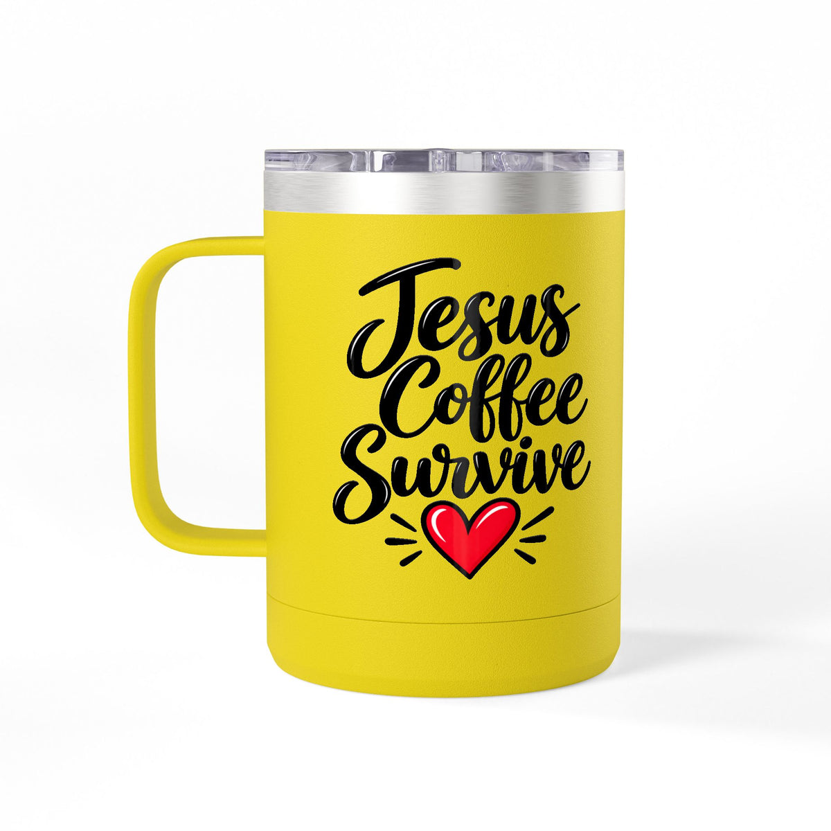 Coffee Tumbler – “I Go to Church… I Don’t Know Where the Little Demons Came From” Funny Mom Travel Mug, 15oz