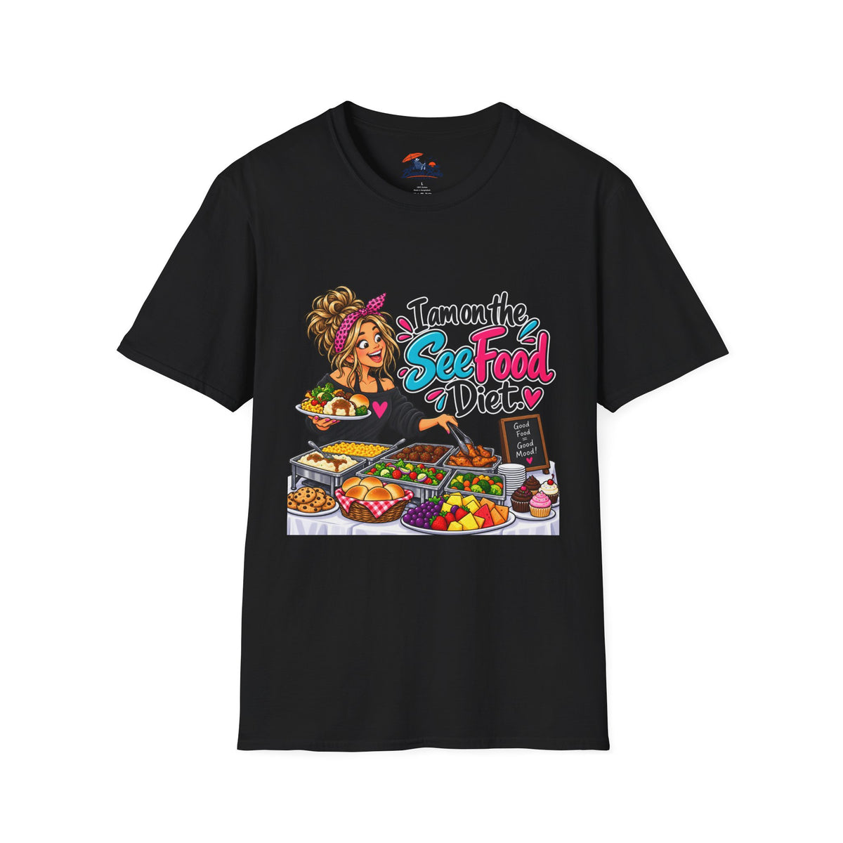 See Food Diet T-Shirt — Funny Buffet Lover Tee