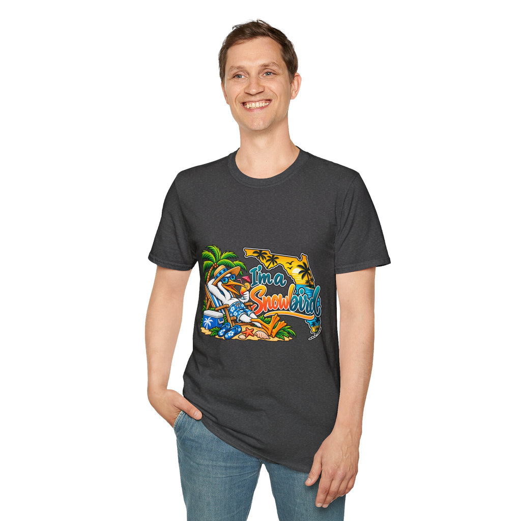 T-Shirt — 'I'm a Snowbird' Tropical Beach Graphic Tee