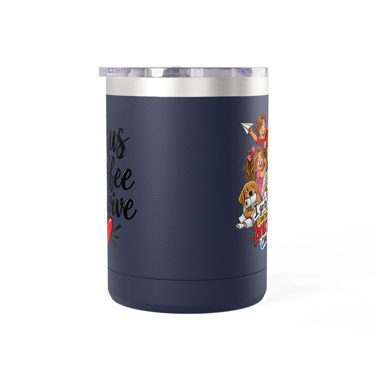 Coffee Tumbler – “I Go to Church… I Don’t Know Where the Little Demons Came From” Funny Mom Travel Mug, 15oz