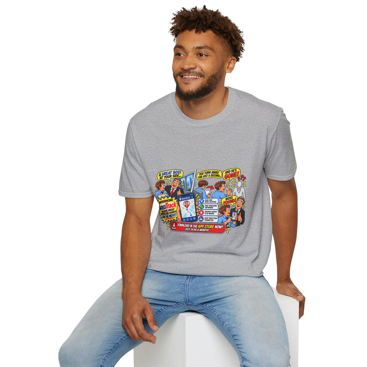 Funny Boss Tracker T-Shirt