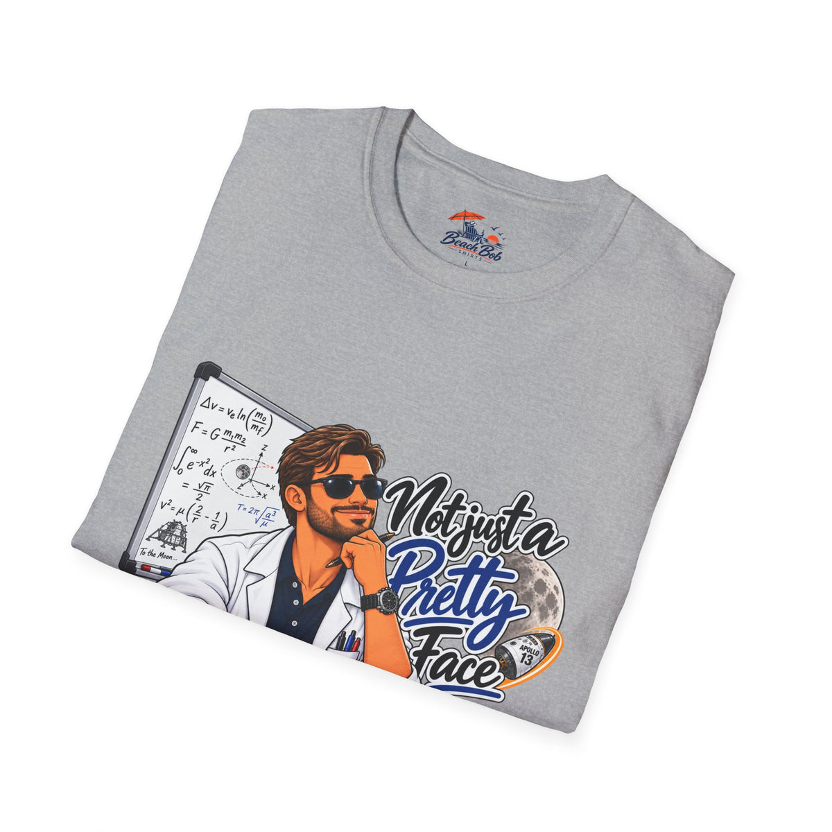 Pretty Face Scientist T-Shirt — 'Mighta Pretty Face' Graphic Tee for Scientists & Students