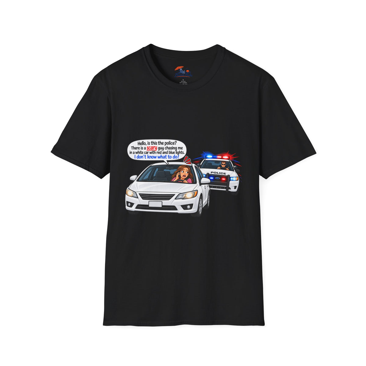 Funny Police Pull-Over Graphic Tee