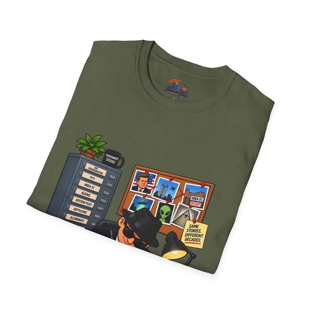 'Just Redact Everything' Conspiracy Theory Graphic T-Shirt