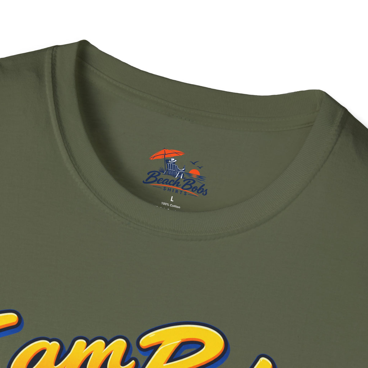 I Am Bob T-Shirt — Retro Tropical Vacation Tee with Beach Chair & Palm Trees