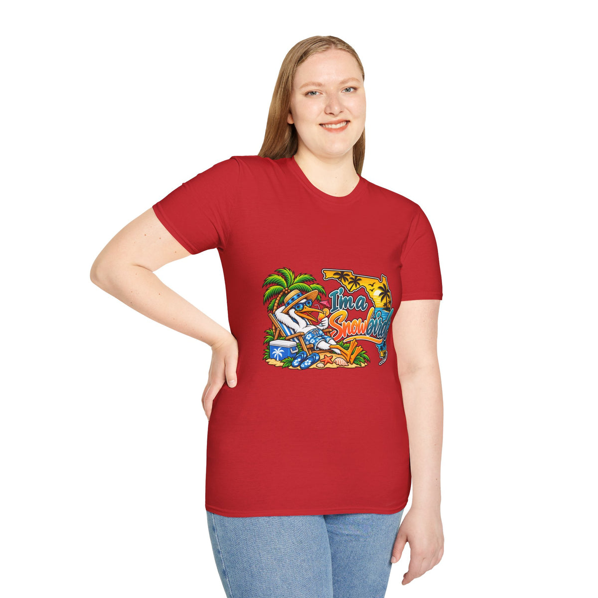 T-Shirt — 'I'm a Snowbird' Tropical Beach Graphic Tee