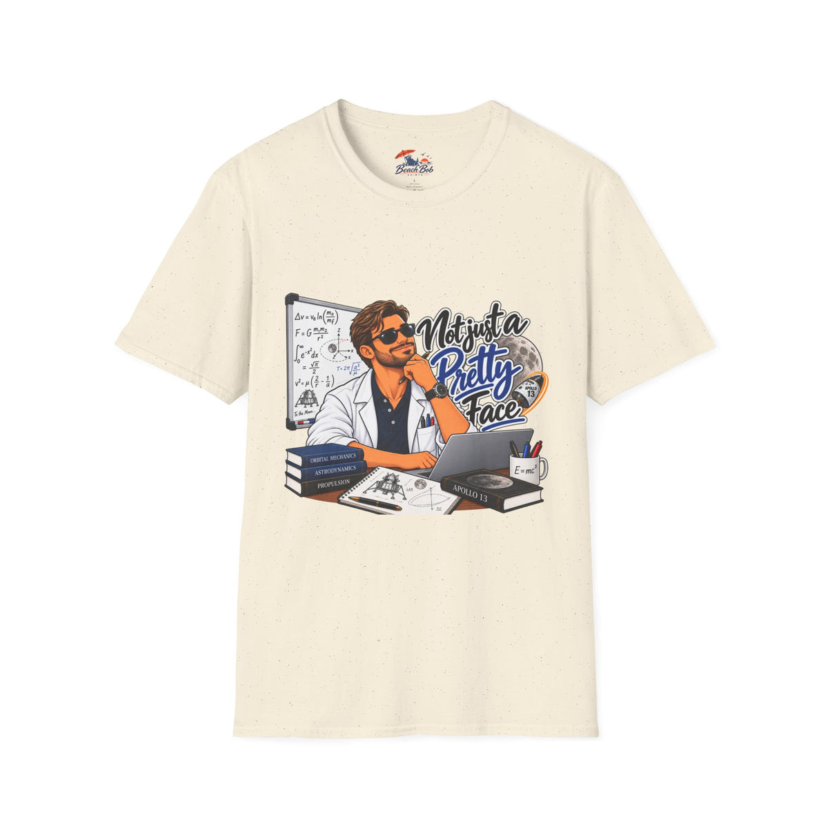 Pretty Face Scientist T-Shirt — 'Mighta Pretty Face' Graphic Tee for Scientists & Students
