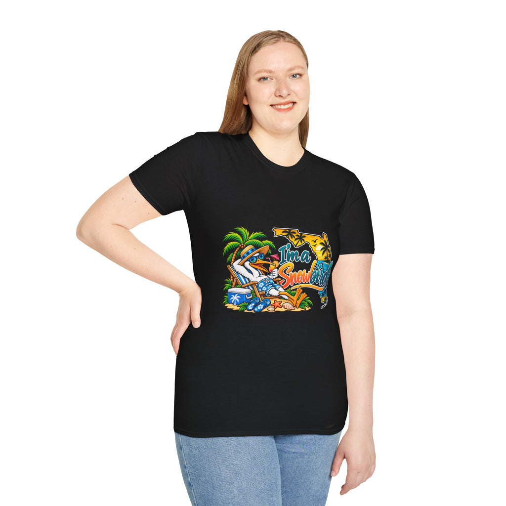 T-Shirt — 'I'm a Snowbird' Tropical Beach Graphic Tee