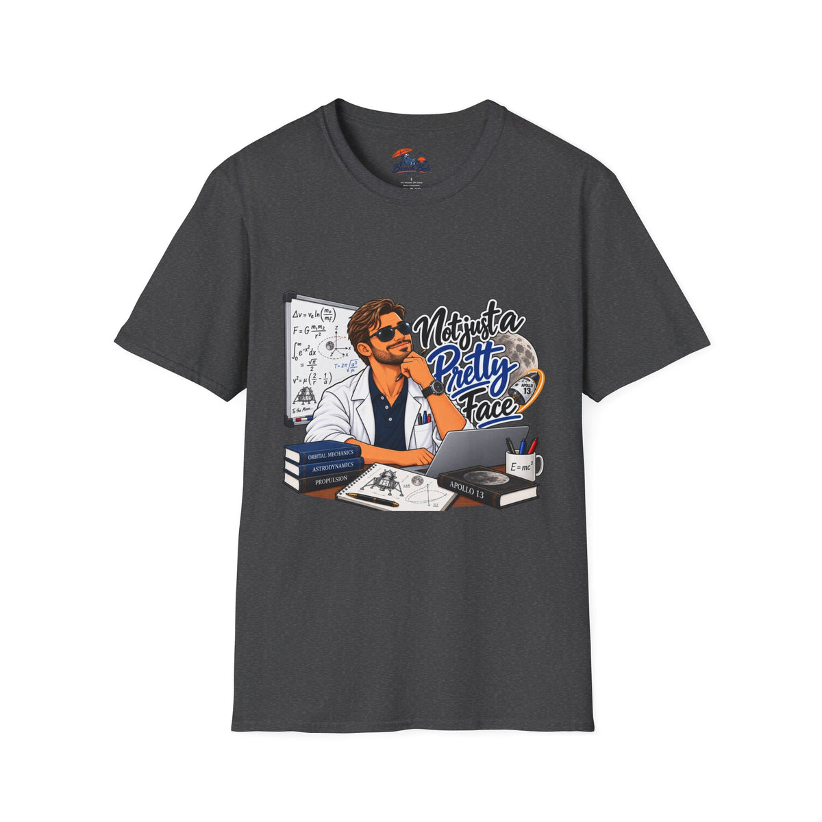 Pretty Face Scientist T-Shirt — 'Mighta Pretty Face' Graphic Tee for Scientists & Students