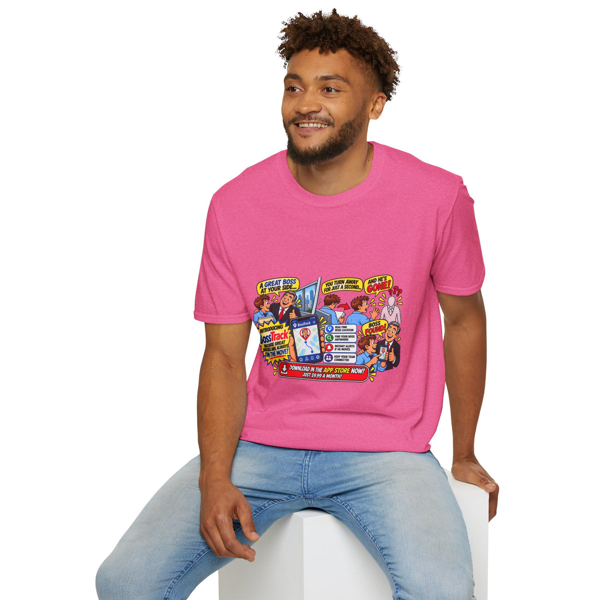 Funny Boss Tracker T-Shirt