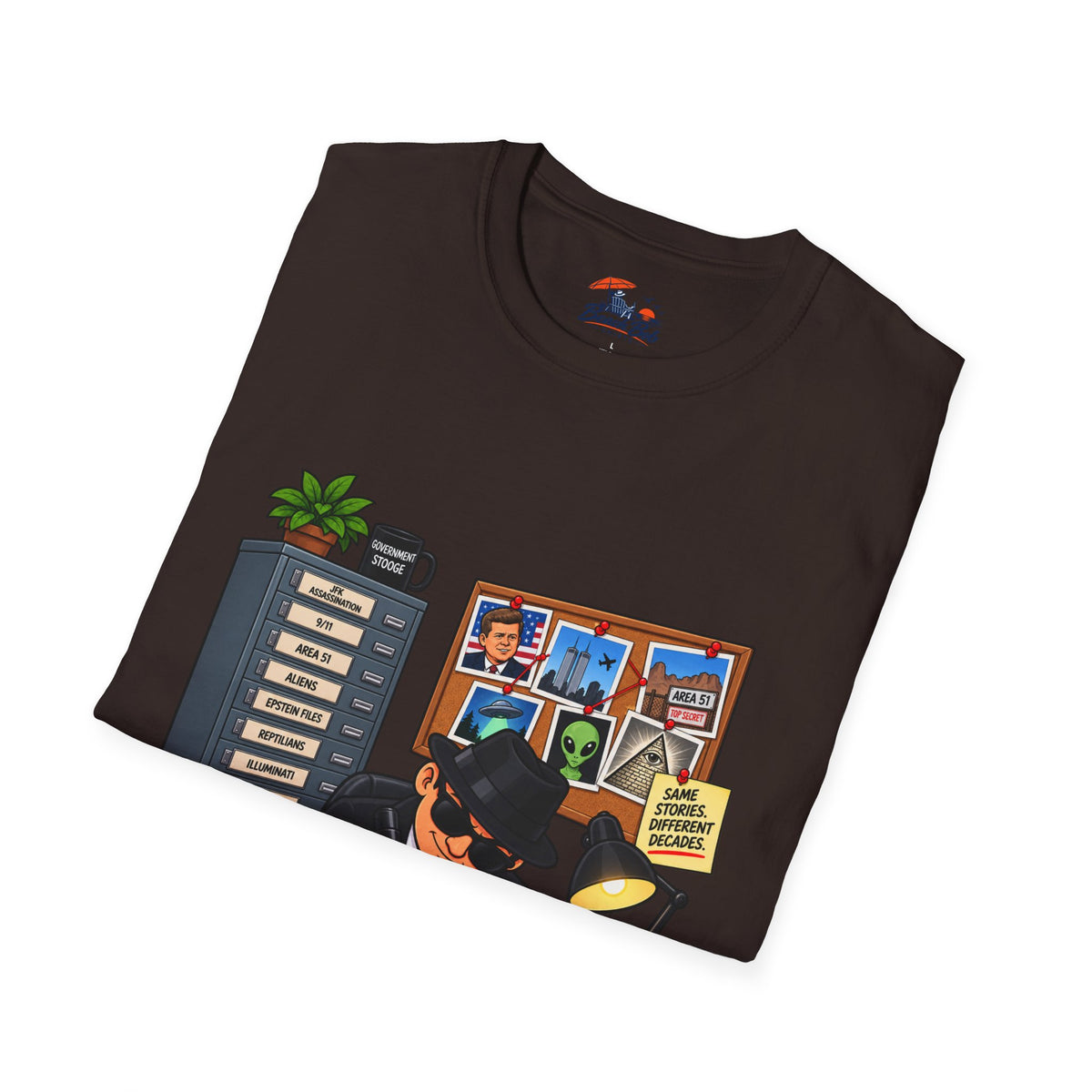 'Just Redact Everything' Conspiracy Theory Graphic T-Shirt