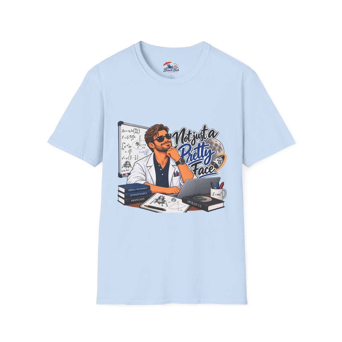 Pretty Face Scientist T-Shirt — 'Mighta Pretty Face' Graphic Tee for Scientists & Students