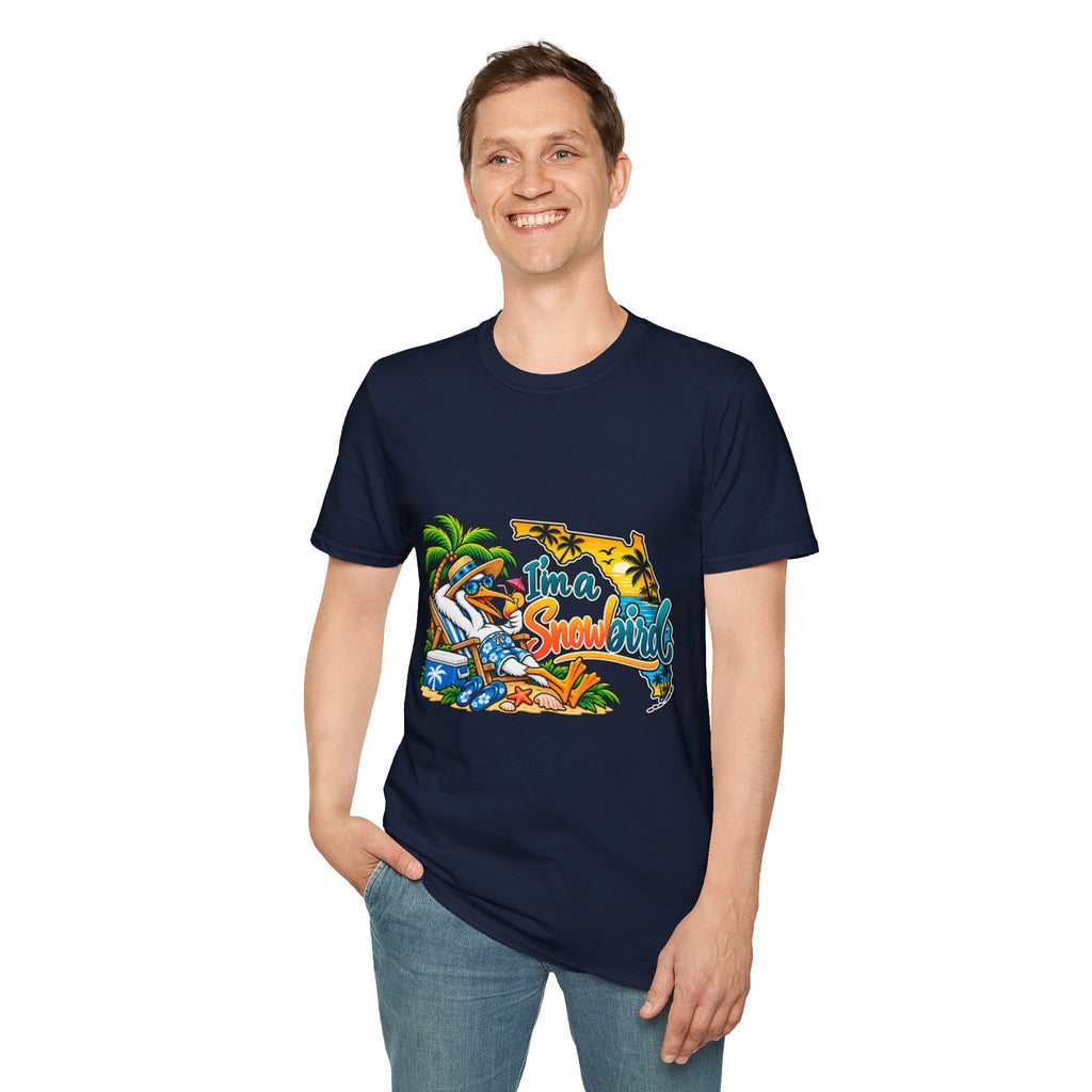 T-Shirt — 'I'm a Snowbird' Tropical Beach Graphic Tee