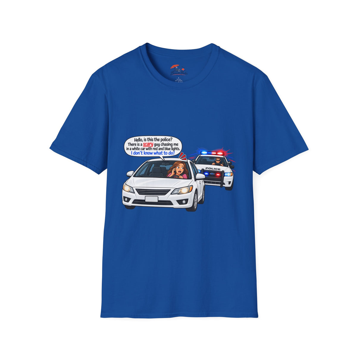 Funny Police Pull-Over Graphic Tee