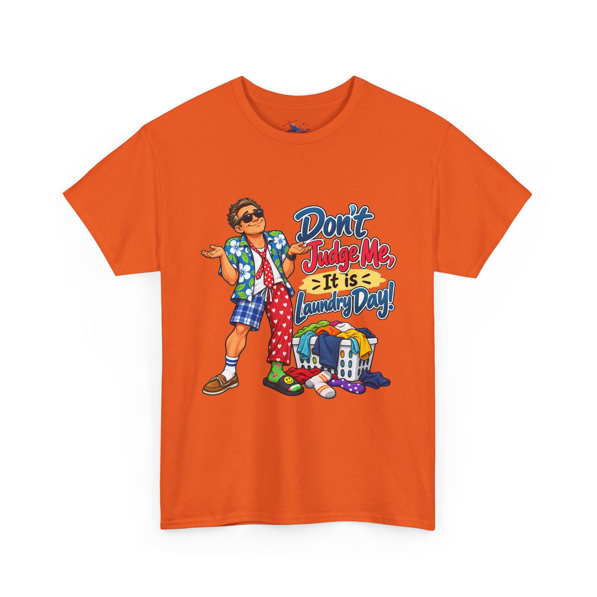 Laundry Day T‑Shirt — "Don't Judge Me, It’s Laundry Day!" Casual Graphic Tee