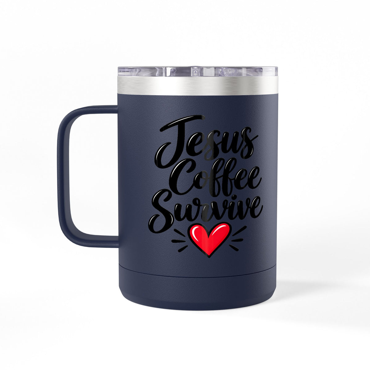Coffee Tumbler – “I Go to Church… I Don’t Know Where the Little Demons Came From” Funny Mom Travel Mug, 15oz