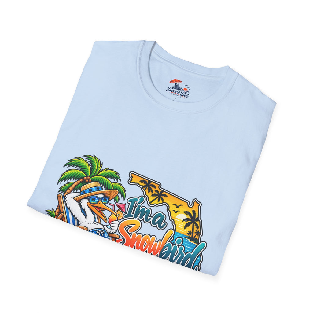T-Shirt — 'I'm a Snowbird' Tropical Beach Graphic Tee