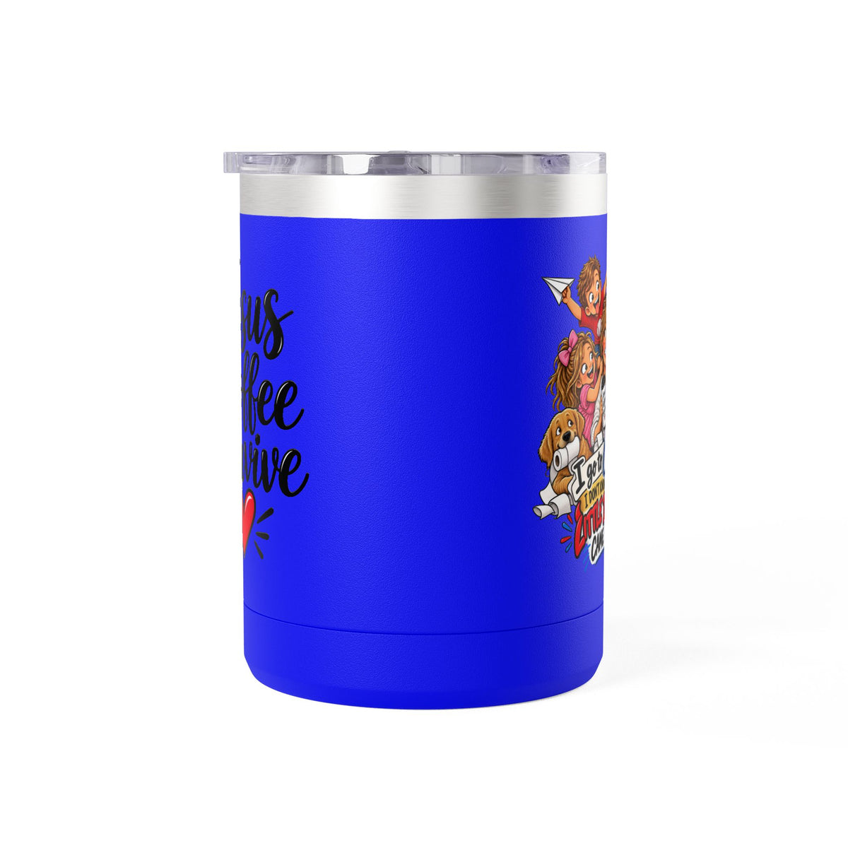Coffee Tumbler – “I Go to Church… I Don’t Know Where the Little Demons Came From” Funny Mom Travel Mug, 15oz