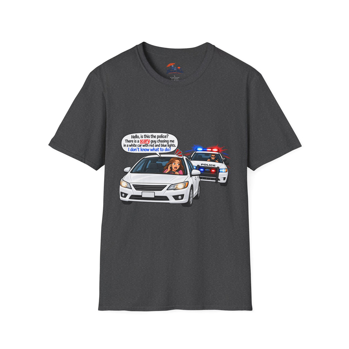 Funny Police Pull-Over Graphic Tee