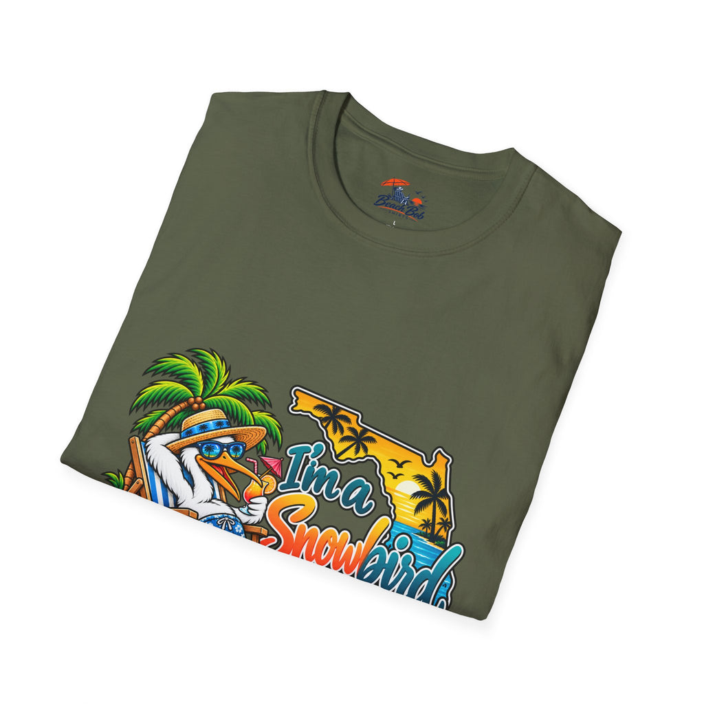 T-Shirt — 'I'm a Snowbird' Tropical Beach Graphic Tee