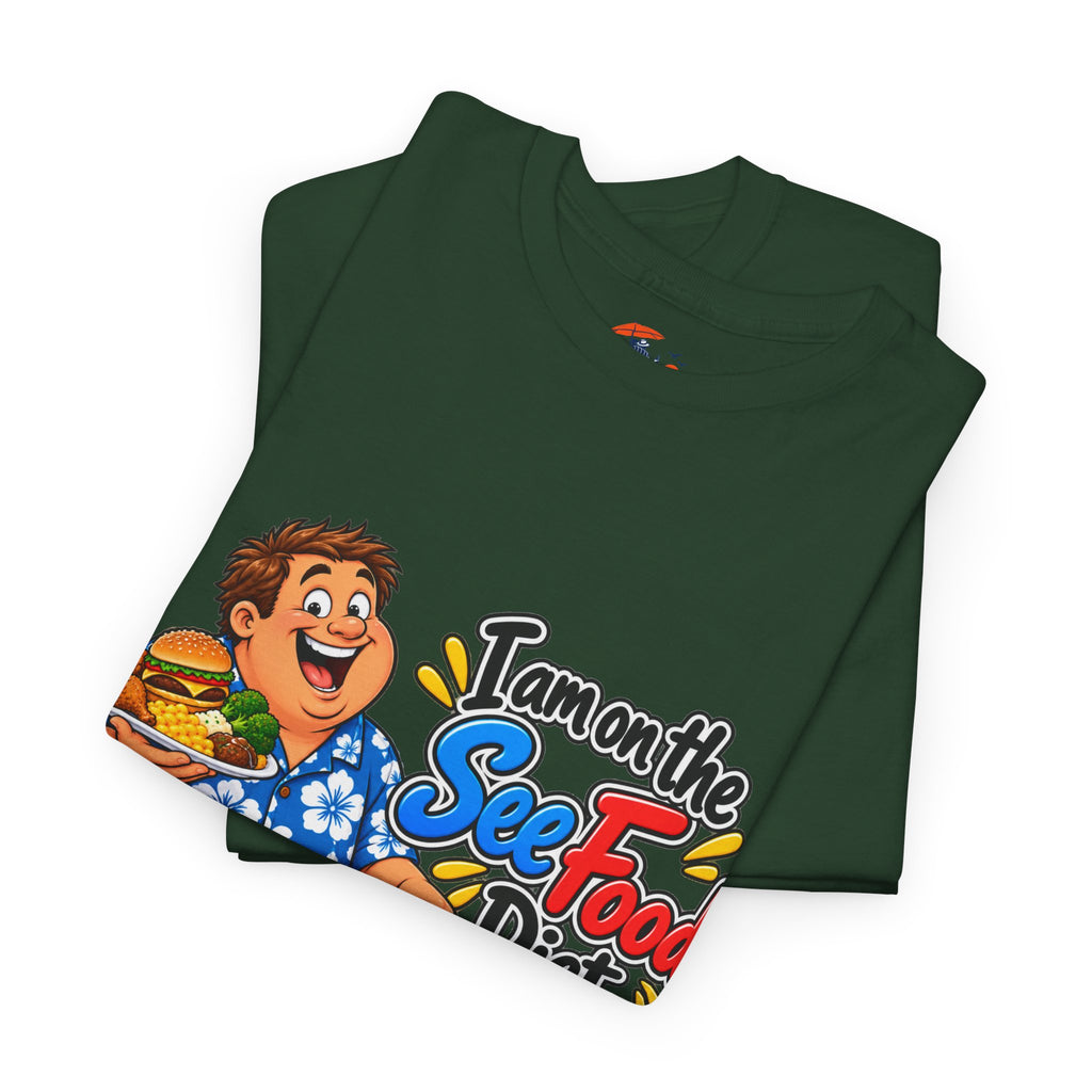 See Food Diet T-Shirt – Funny Seafood Buffet Tee