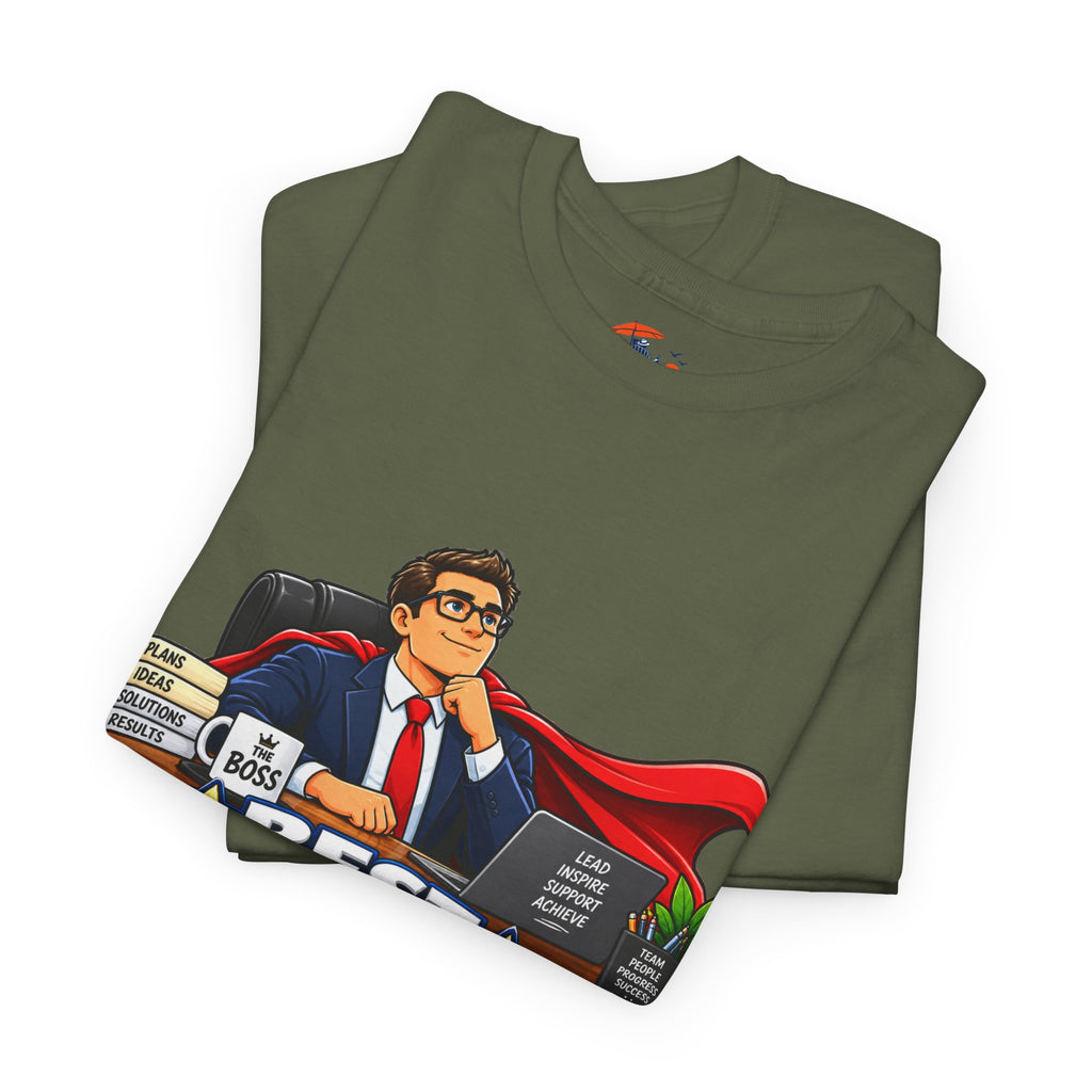 Best Boss Ever T‑Shirt — Personalized "Our Fearless Leader" Gift for Bosses (Add Name)