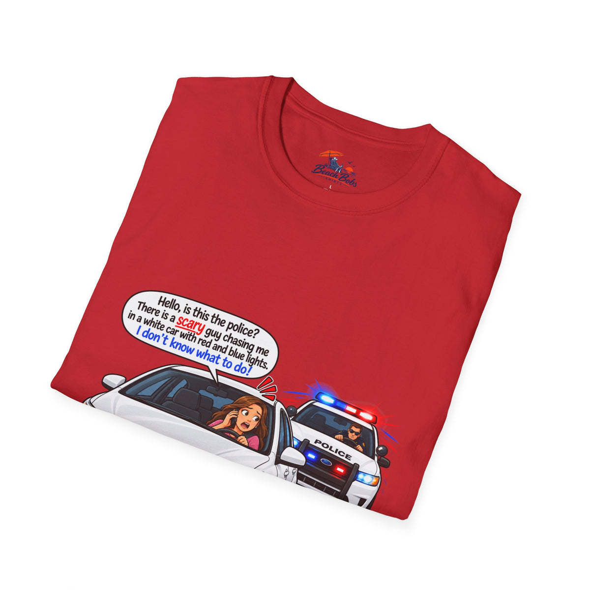 Funny Police Pull-Over Graphic Tee
