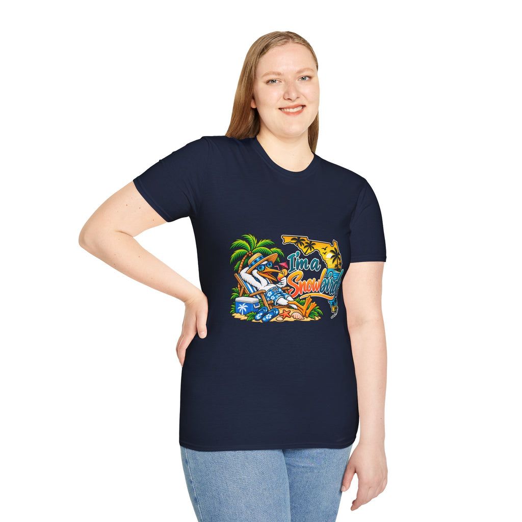 T-Shirt — 'I'm a Snowbird' Tropical Beach Graphic Tee