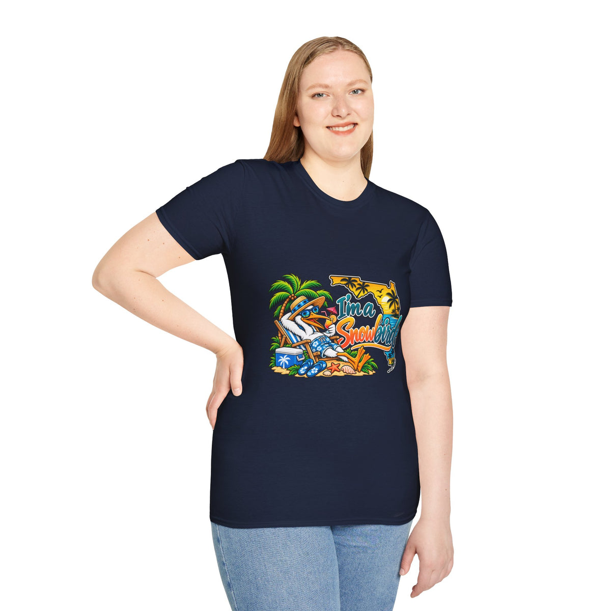 T-Shirt — 'I'm a Snowbird' Tropical Beach Graphic Tee