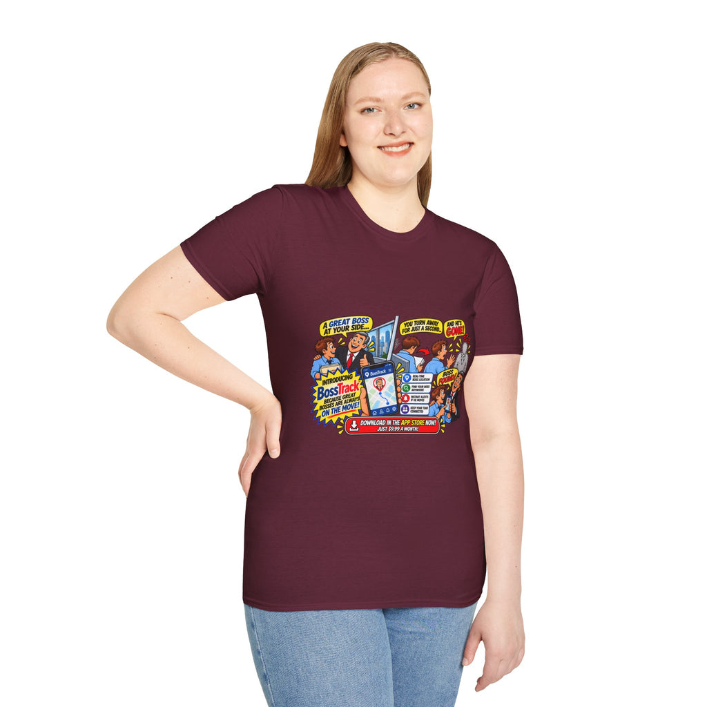 Funny Boss Tracker T-Shirt