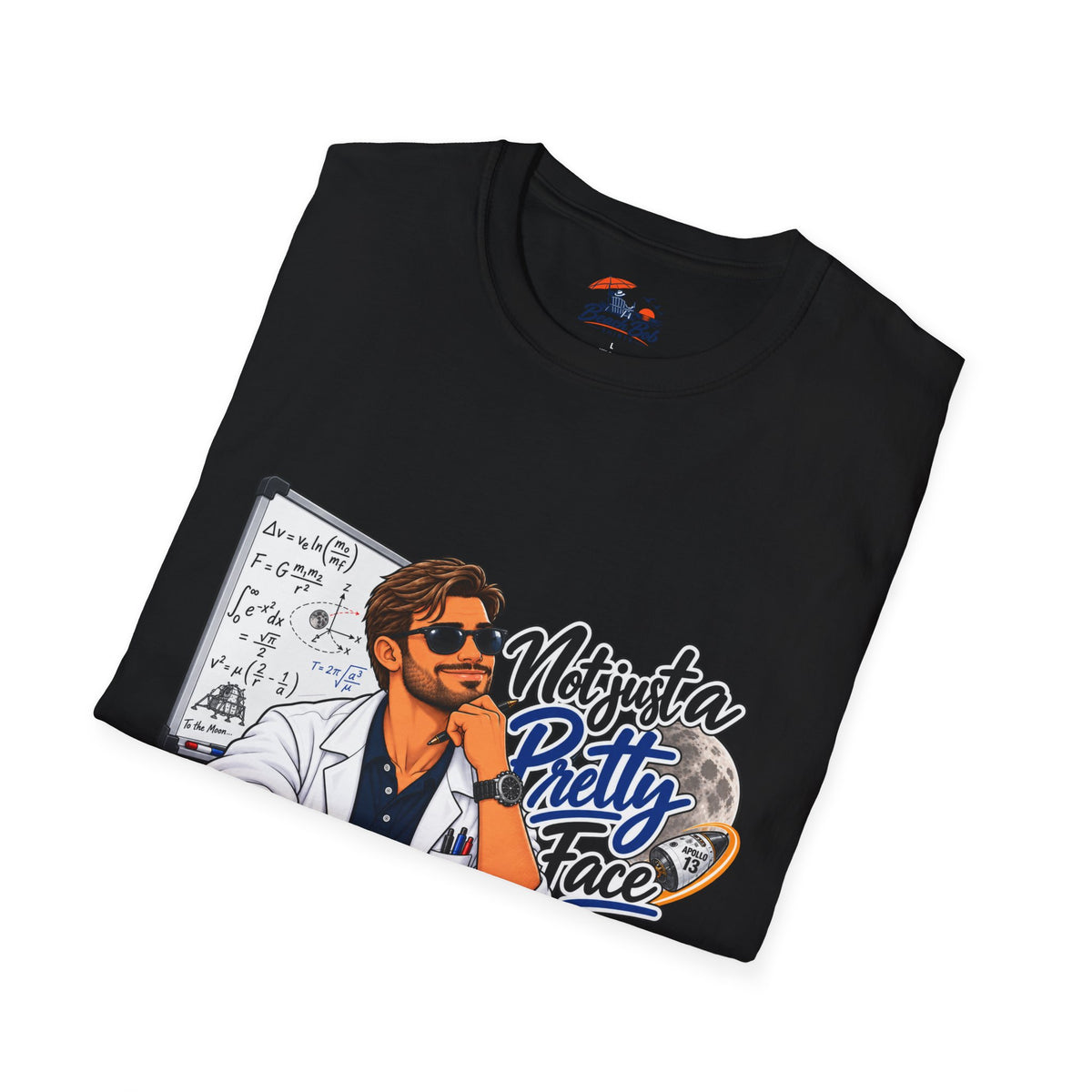 Pretty Face Scientist T-Shirt — 'Mighta Pretty Face' Graphic Tee for Scientists & Students