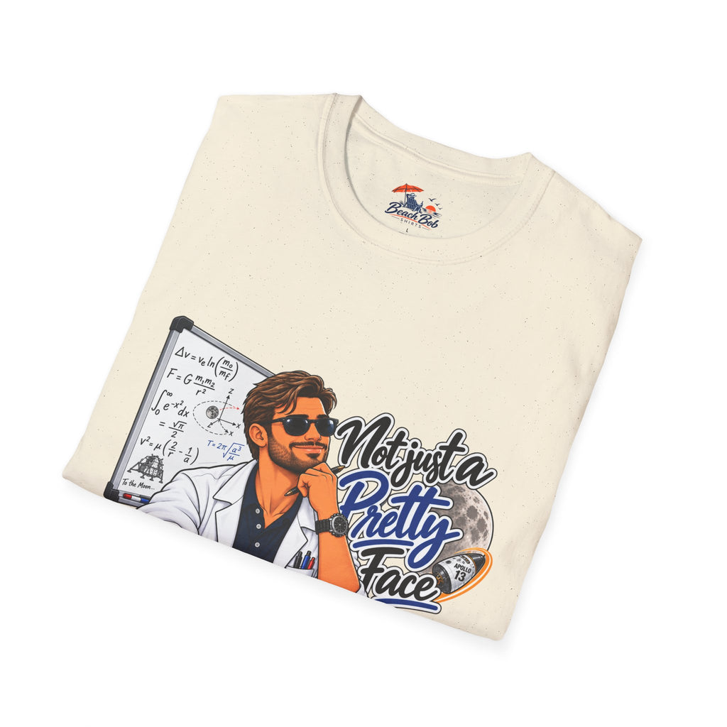 Pretty Face Scientist T-Shirt — 'Mighta Pretty Face' Graphic Tee for Scientists & Students