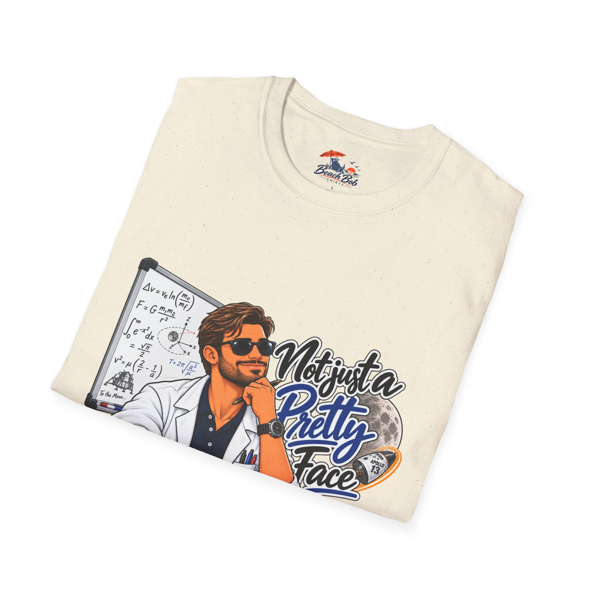 Pretty Face Scientist T-Shirt — 'Mighta Pretty Face' Graphic Tee for Scientists & Students