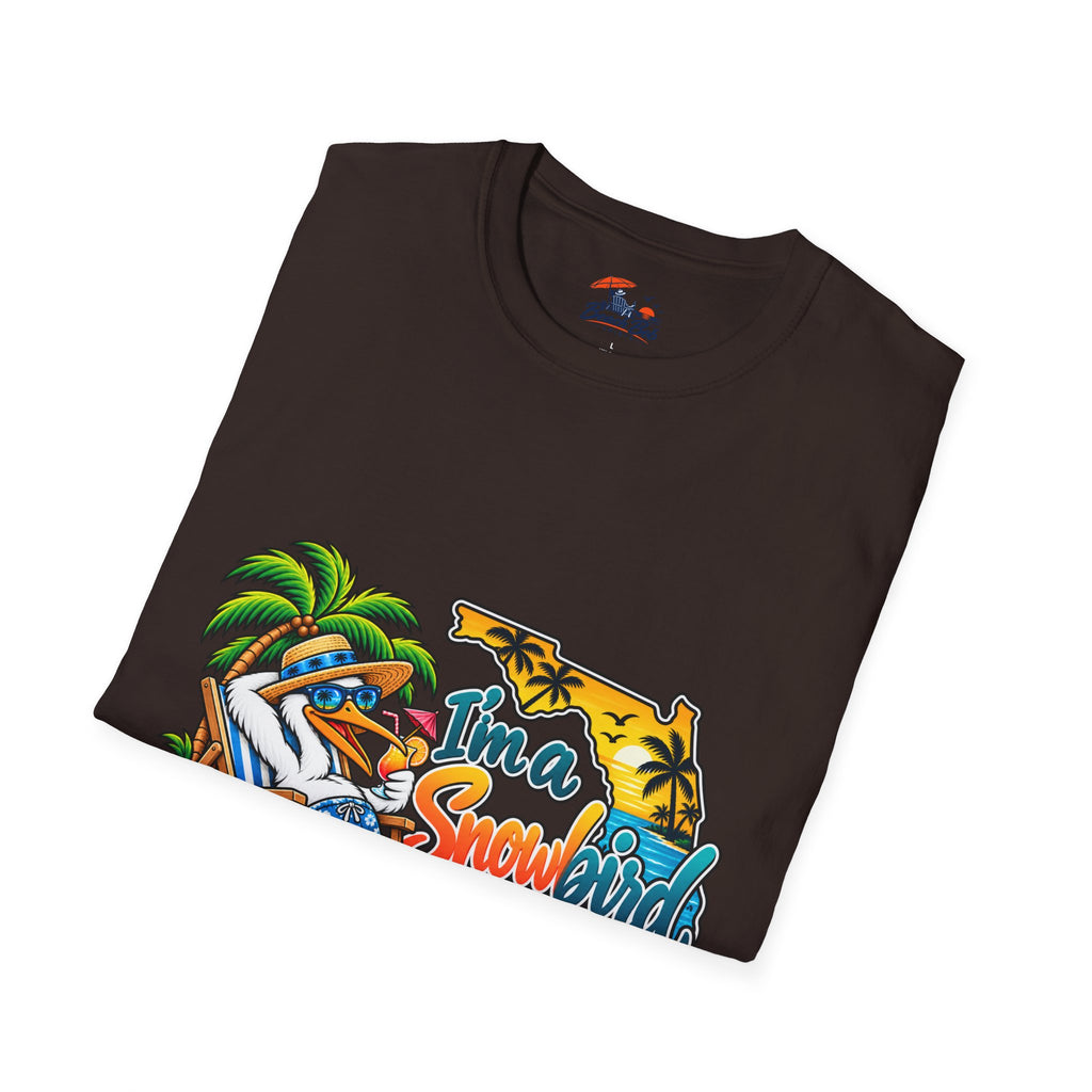 T-Shirt — 'I'm a Snowbird' Tropical Beach Graphic Tee