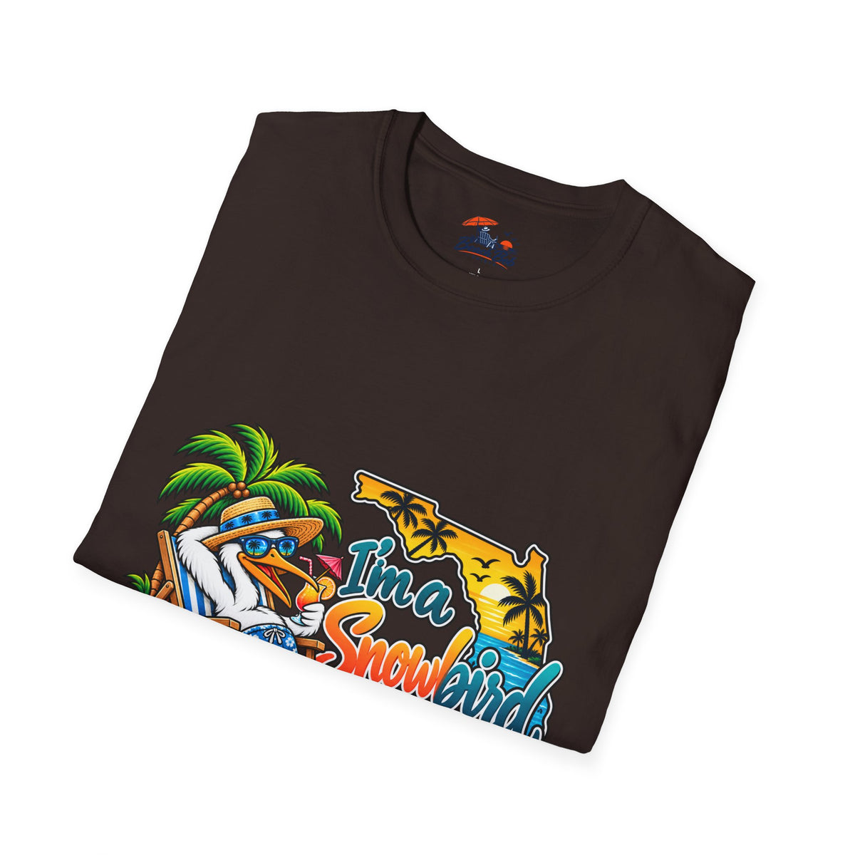 T-Shirt — 'I'm a Snowbird' Tropical Beach Graphic Tee