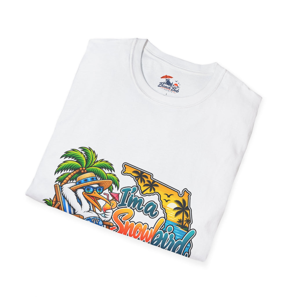 T-Shirt — 'I'm a Snowbird' Tropical Beach Graphic Tee