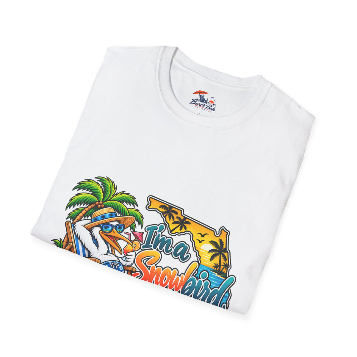 T-Shirt — 'I'm a Snowbird' Tropical Beach Graphic Tee