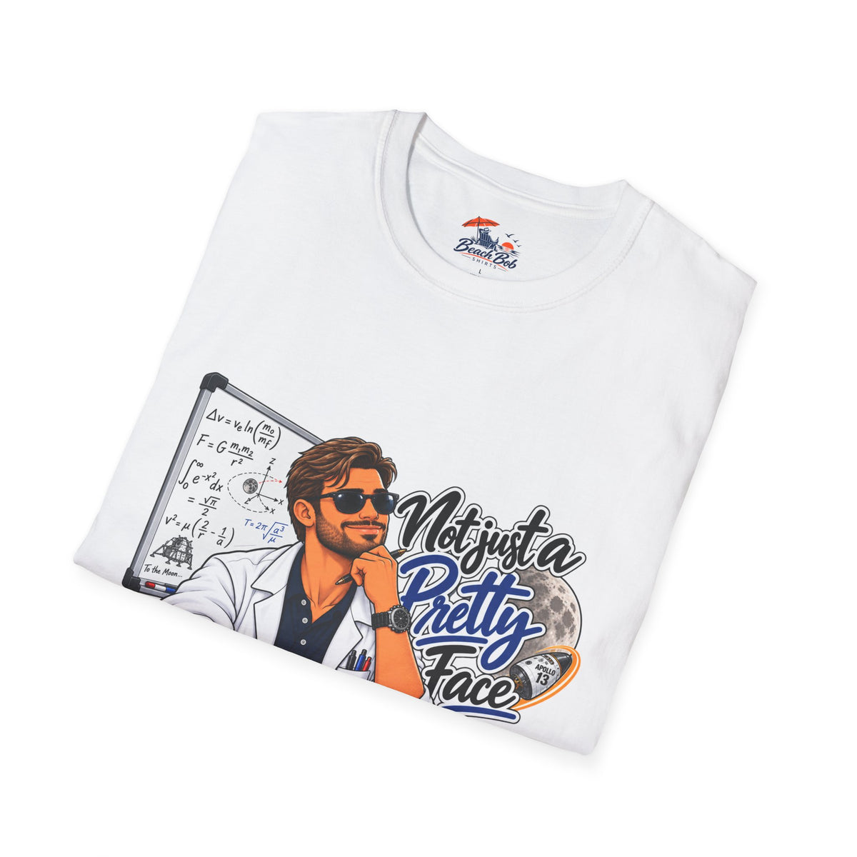 Pretty Face Scientist T-Shirt — 'Mighta Pretty Face' Graphic Tee for Scientists & Students