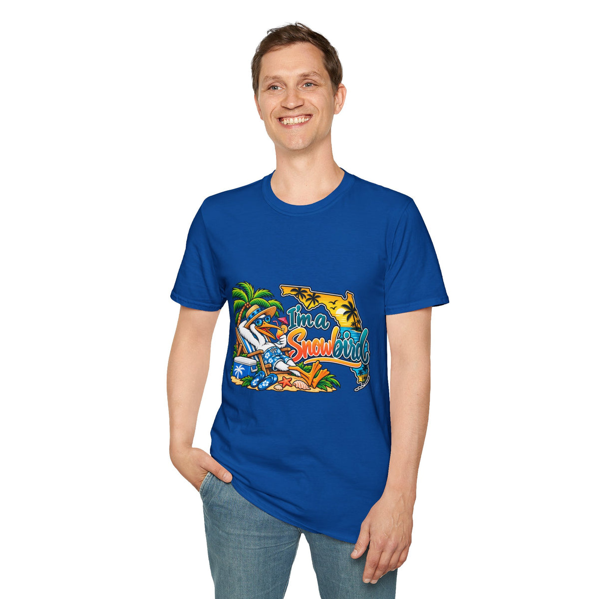 T-Shirt — 'I'm a Snowbird' Tropical Beach Graphic Tee