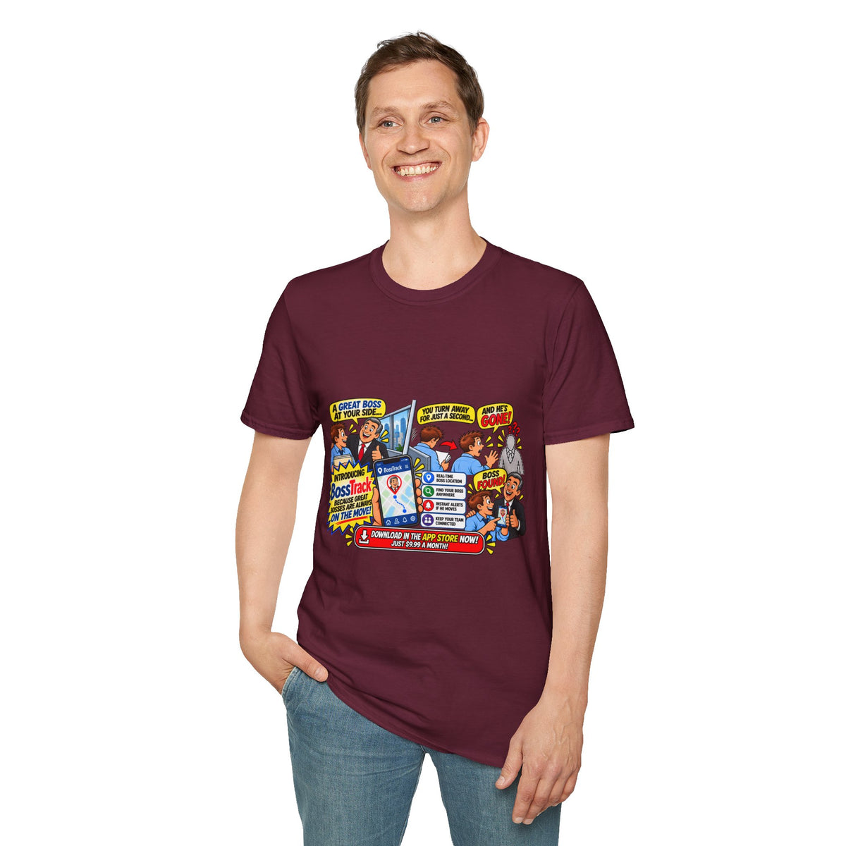 Funny Boss Tracker T-Shirt