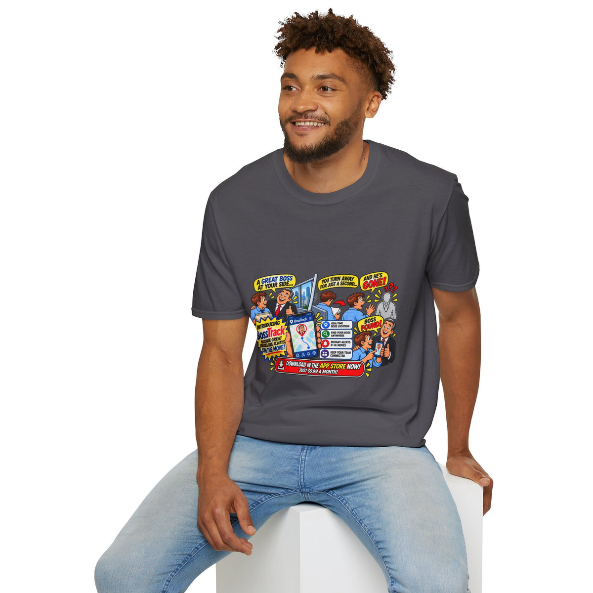 Funny Boss Tracker T-Shirt