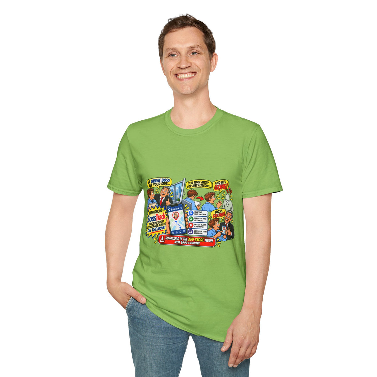 Funny Boss Tracker T-Shirt