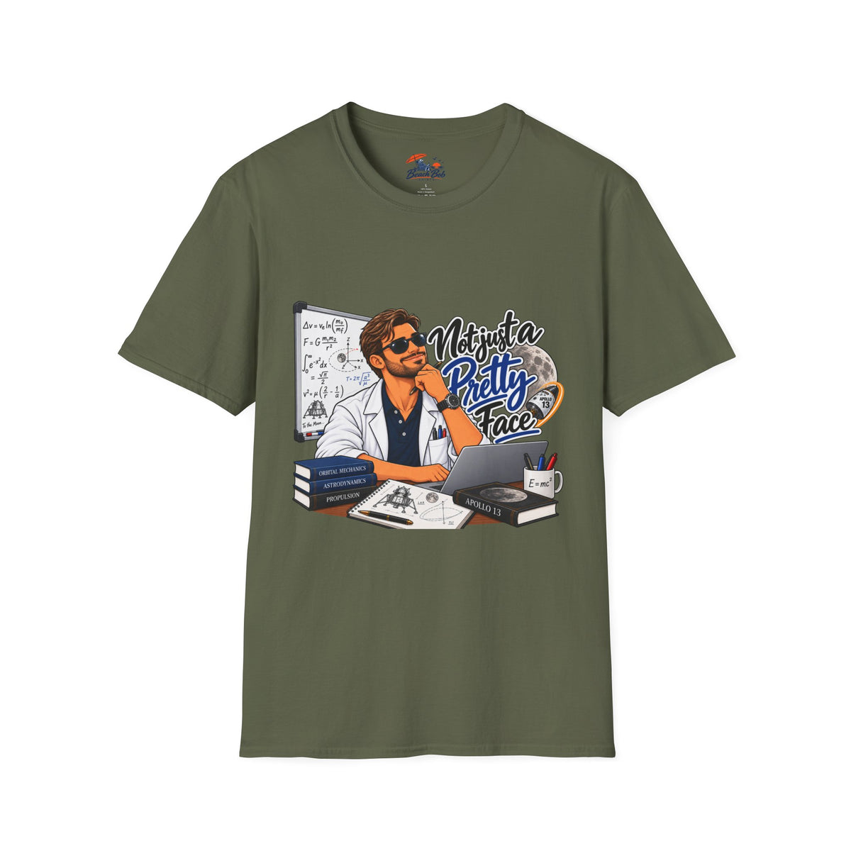 Pretty Face Scientist T-Shirt — 'Mighta Pretty Face' Graphic Tee for Scientists & Students