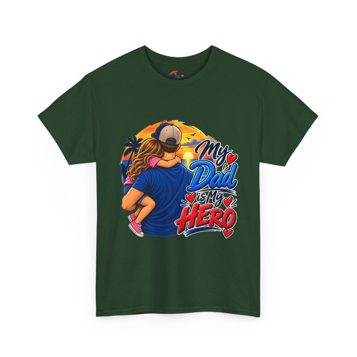 Dad & Daughter Tee — "My Dad Is My Hero" Father's Day T-Shirt