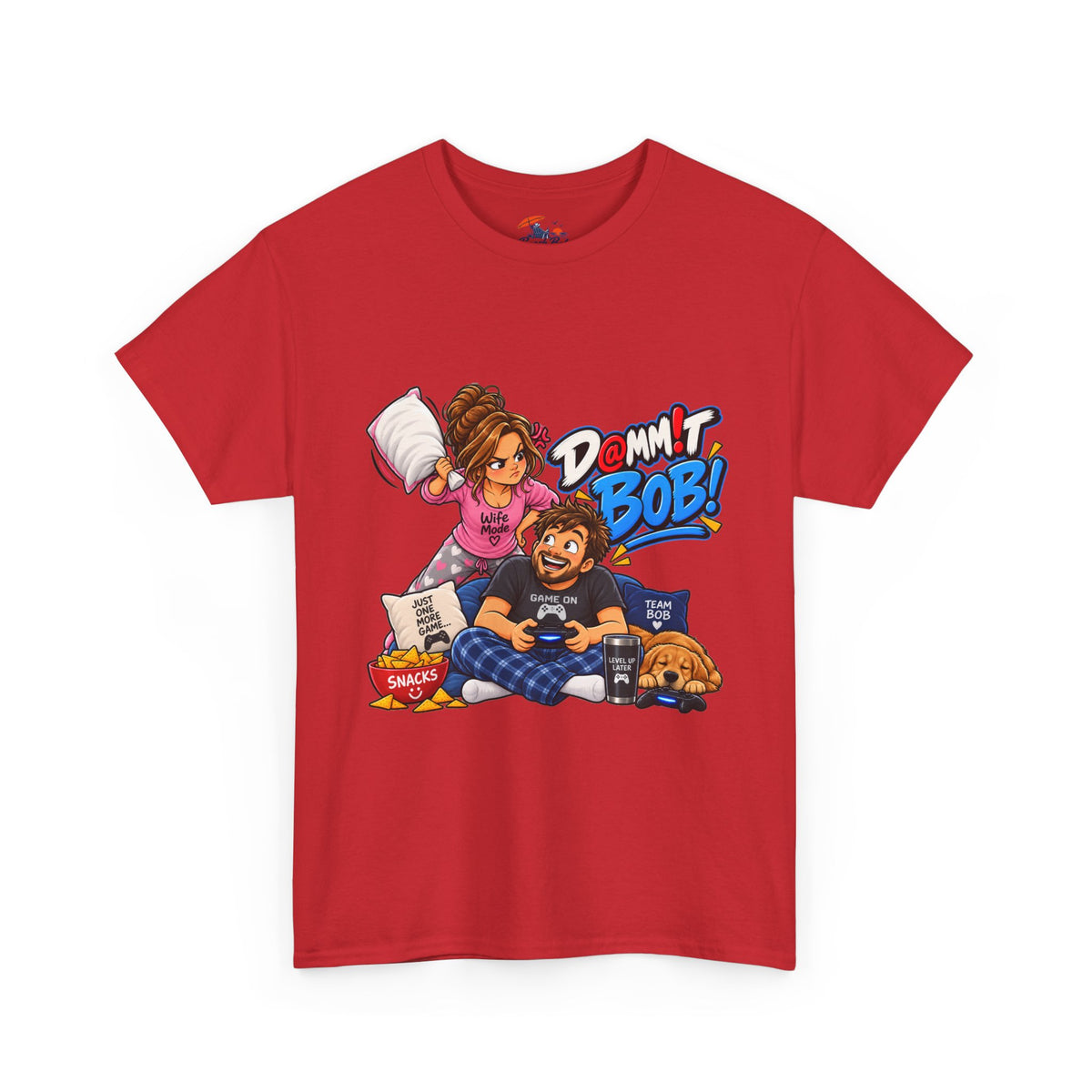 “Damn It Bob!” Couple Gaming Pillow Fight T-Shirt