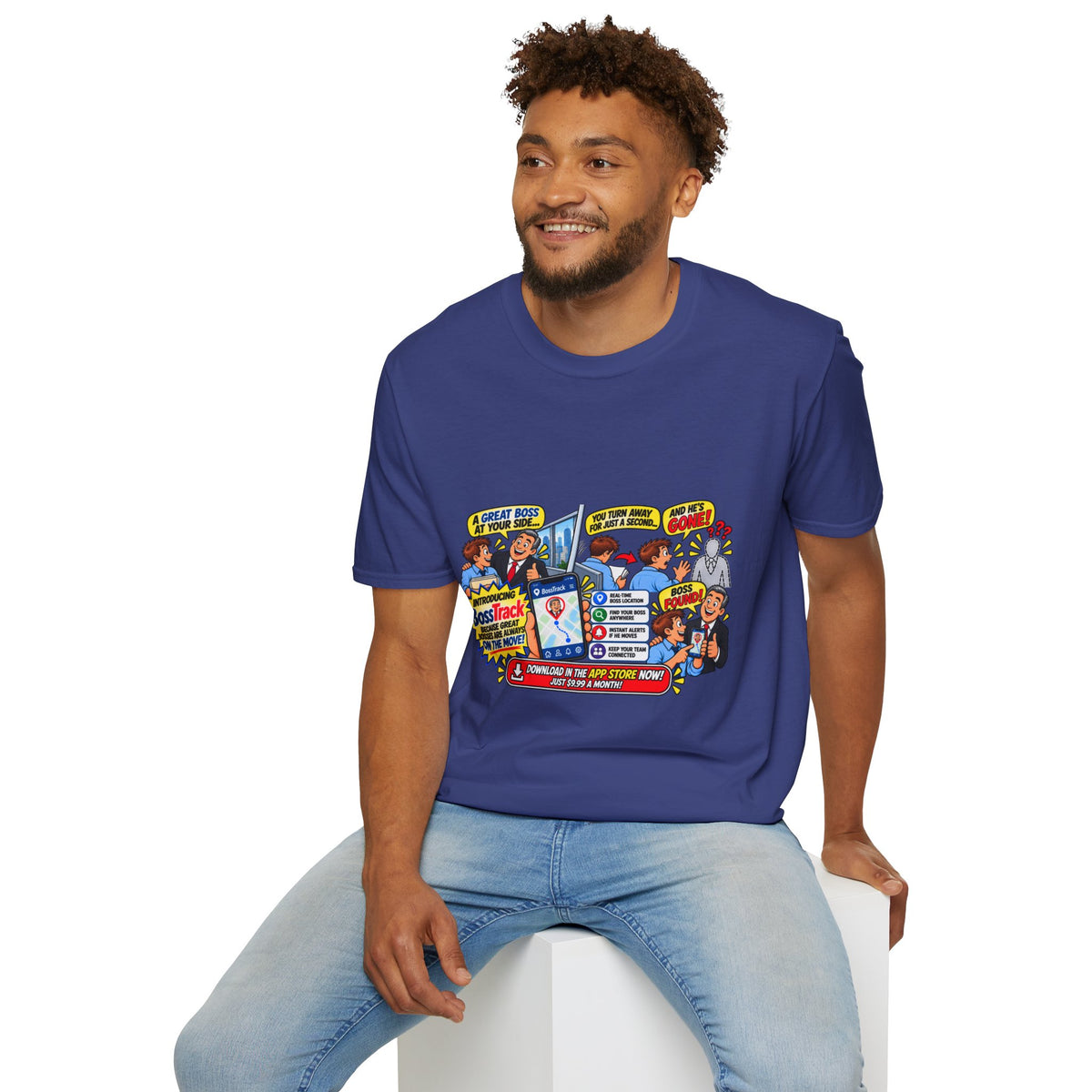 Funny Boss Tracker T-Shirt