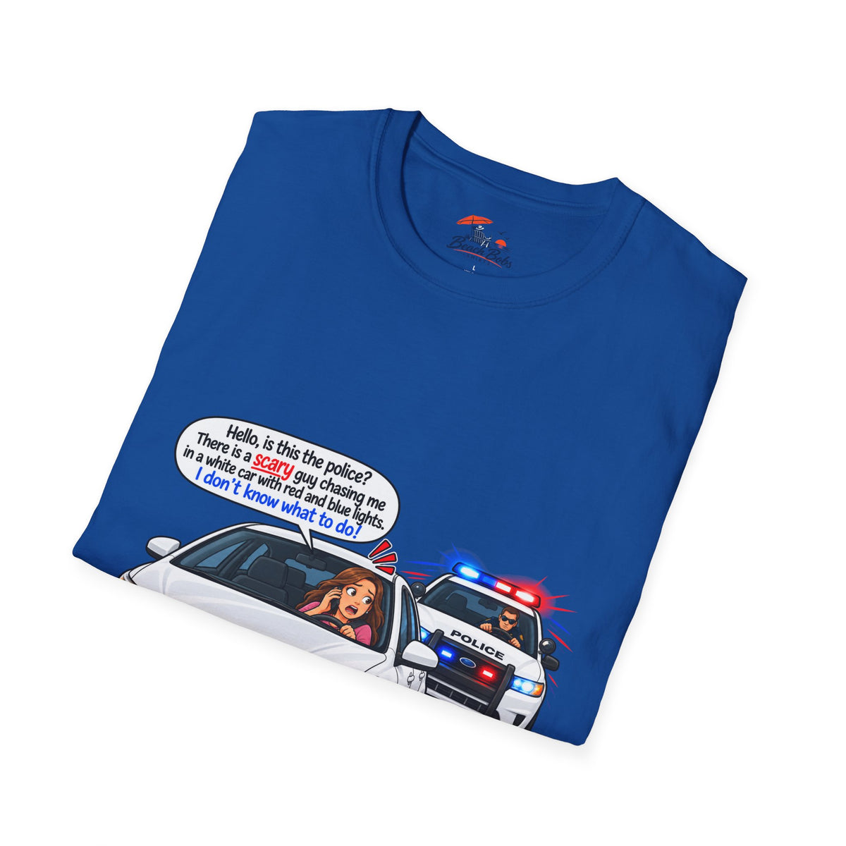 Funny Police Pull-Over Graphic Tee